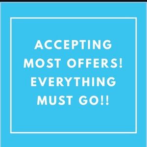 All items must go! Make an offer!